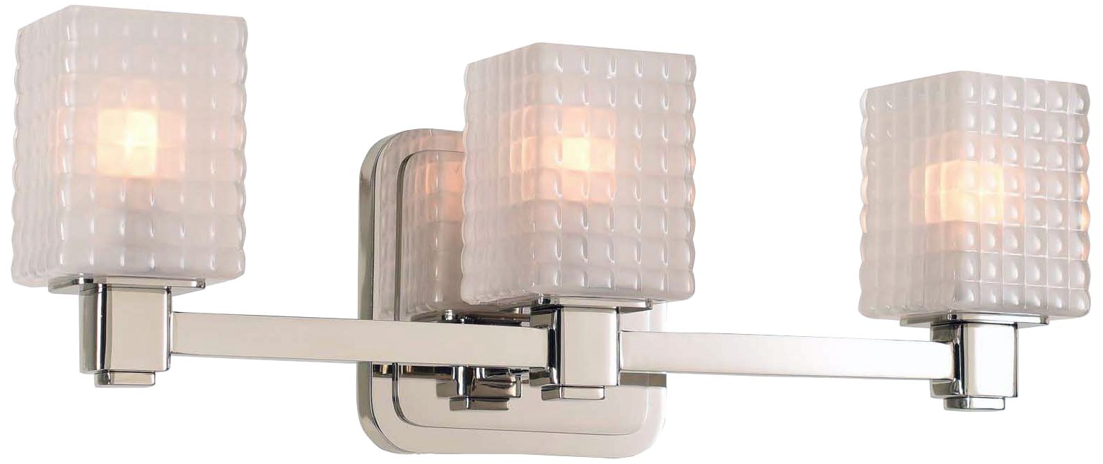 Avanti 17" Wide Polished Nickel 3-LED Bath Light