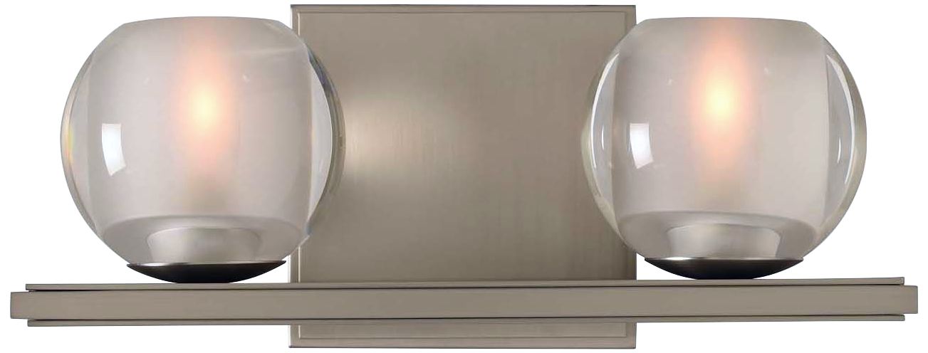 Corona 5" High Satin Nickel 2-LED Wall Sconce