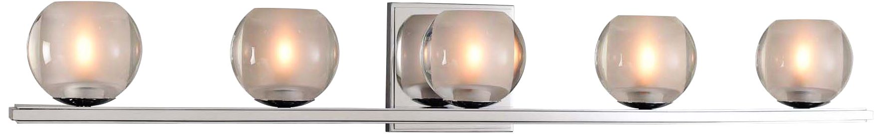 Corona 33" Wide Chrome 5-LED Bath Light