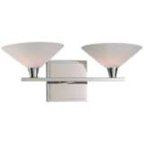 Galvaston 6&quot; High Polished Nickel 2-LED Wall Sconce