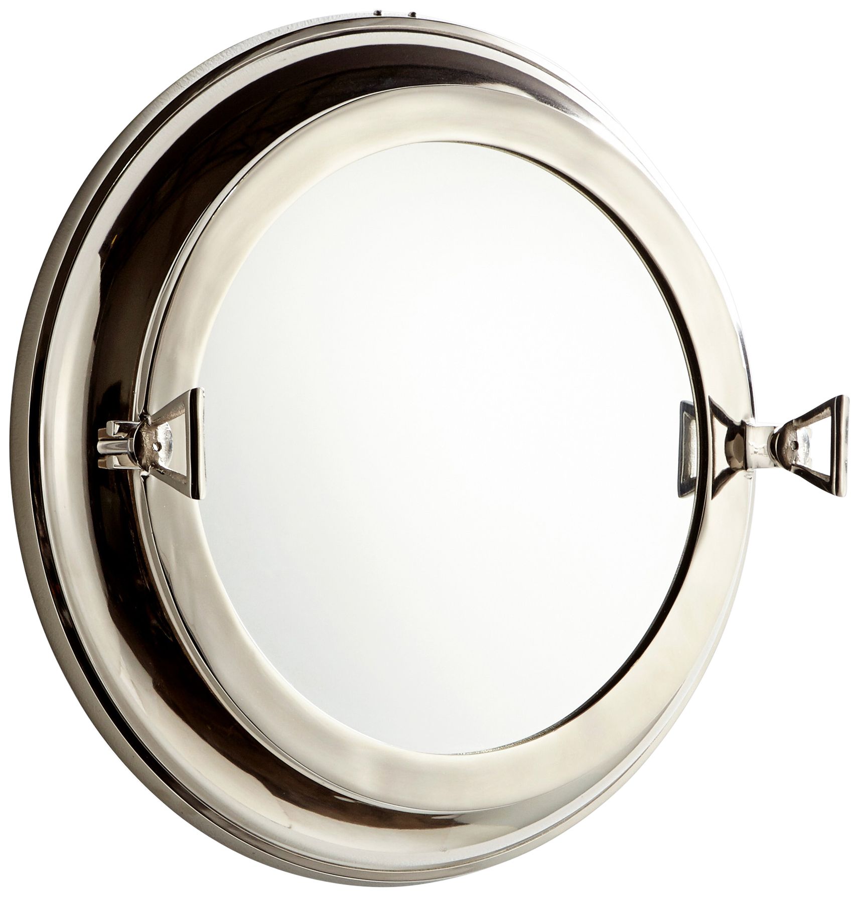 Cyan Design Seeworthy Nickel 21" Round Wall Mirror