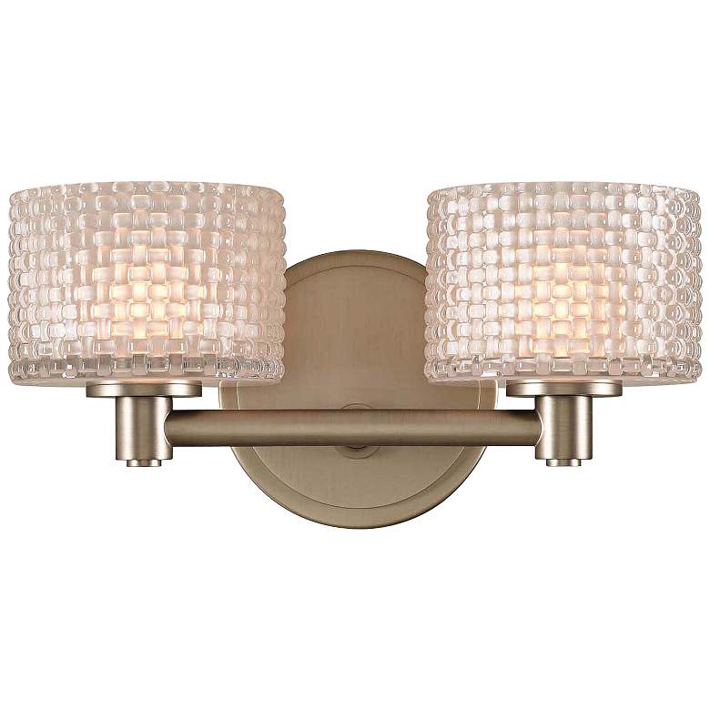 Willow 6&quot; High Satin Nickel 2-LED Wall Sconce