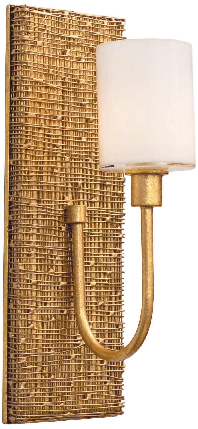 Cestino 14" High Gold Leaf LED Wall Sconce 23M38 Lamps Plus