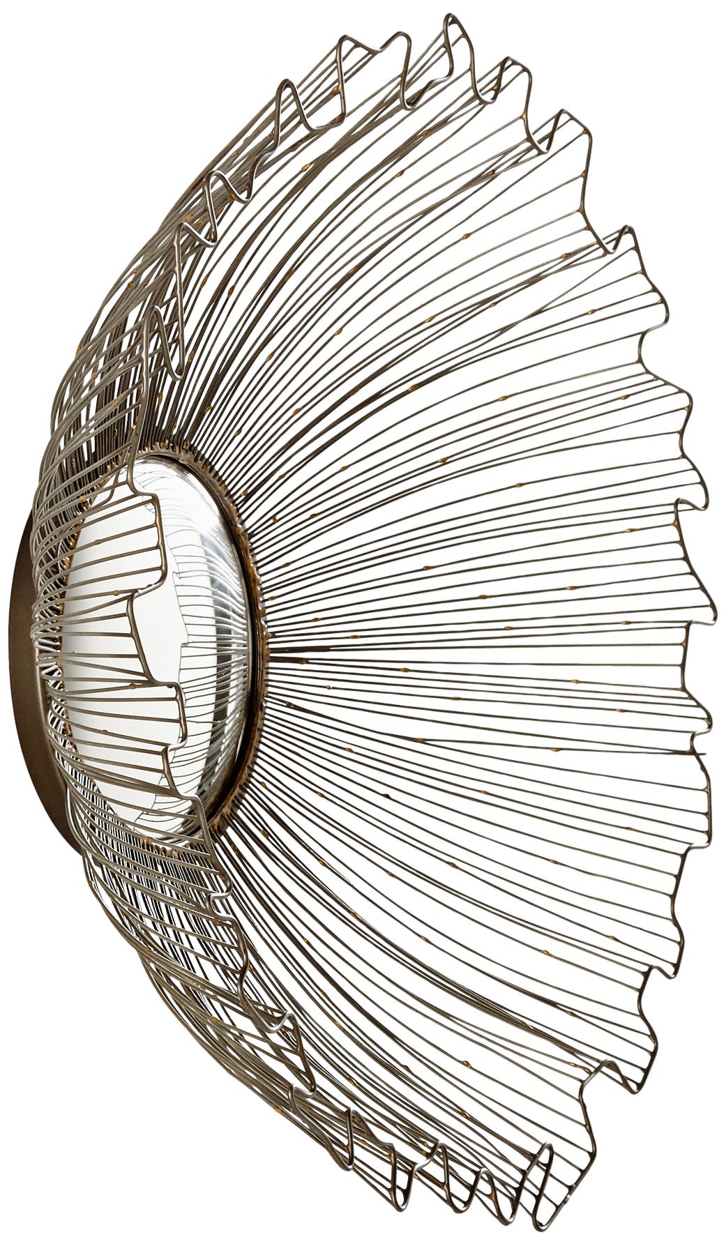 Cyan Design Carmen Zinc Antique 21 1/2" Round Wall Mirror