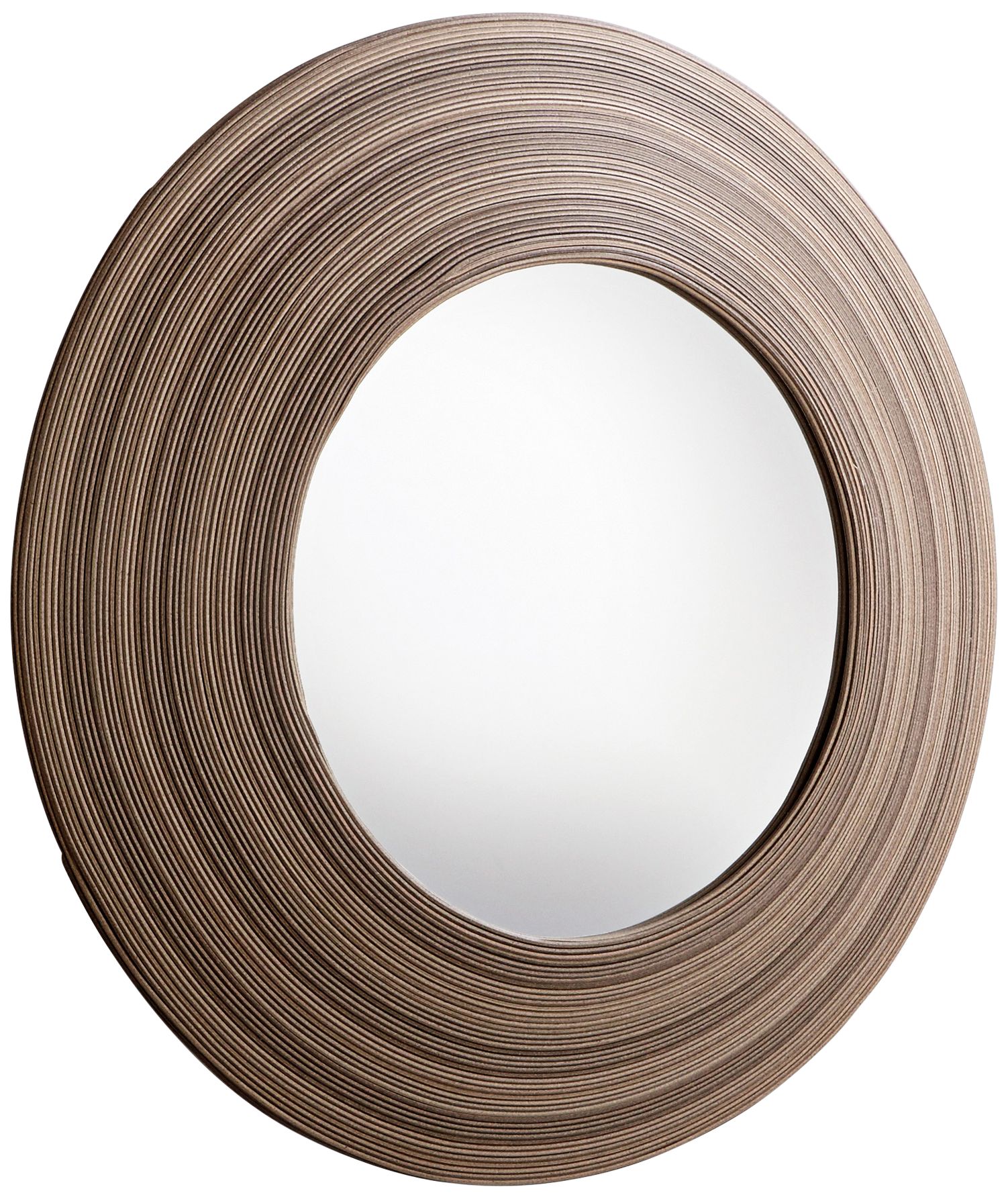 Cyan Design Tristian Espresso 35 3/4" Round Wall Mirror