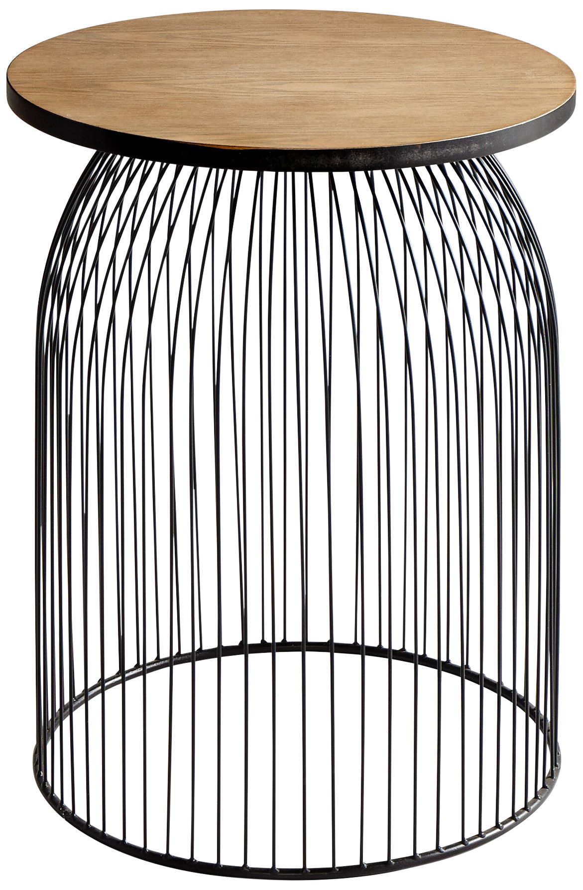 Cyan Design Bird Cage 23 1/2" Graphite Natural Accent Stool