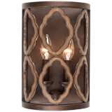 Whittaker 12&quot; High Brownstone 2-Light Wall Sconce