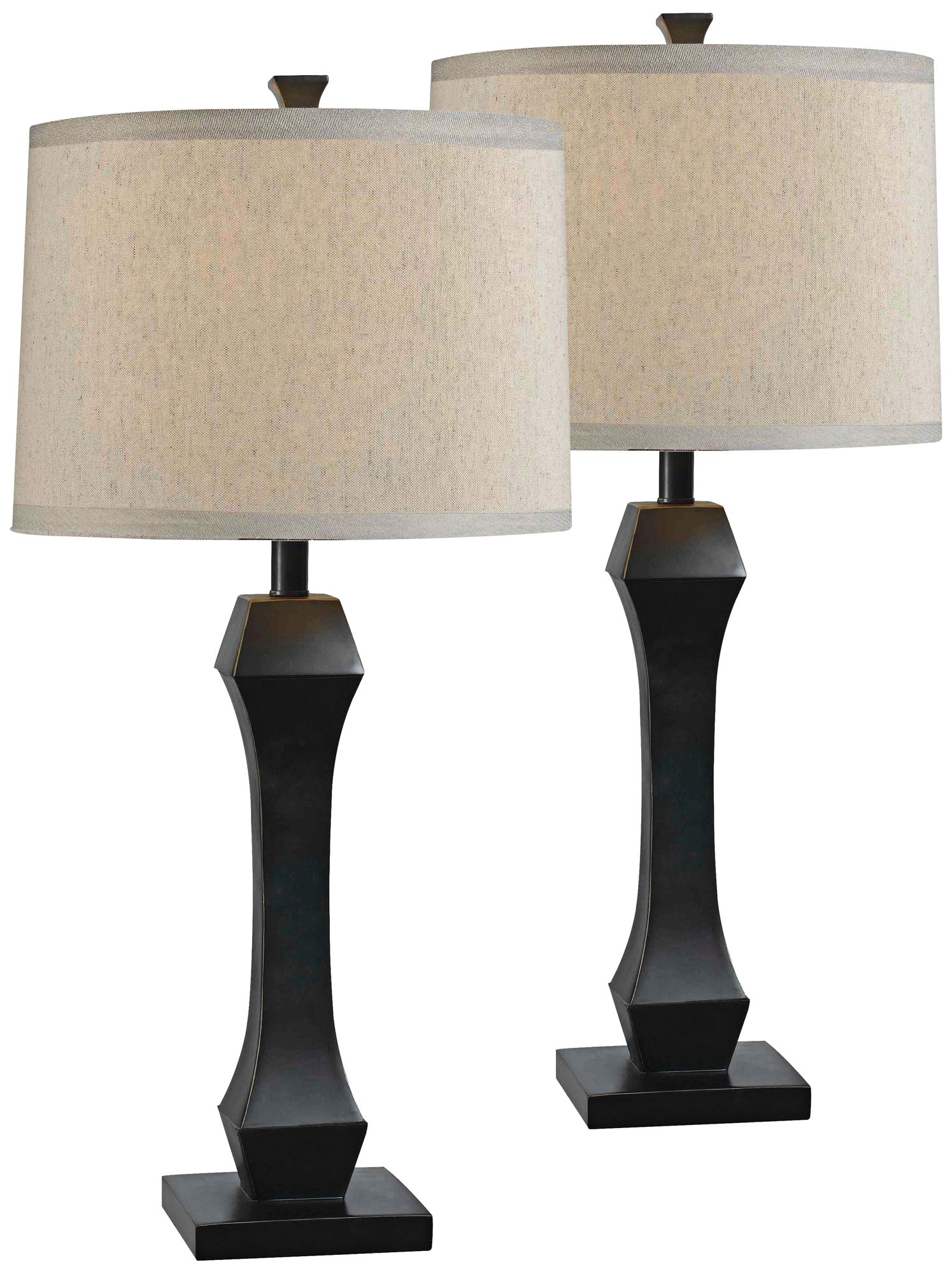 Gemini Oil Rubbed Bronze Table Lamp Set 