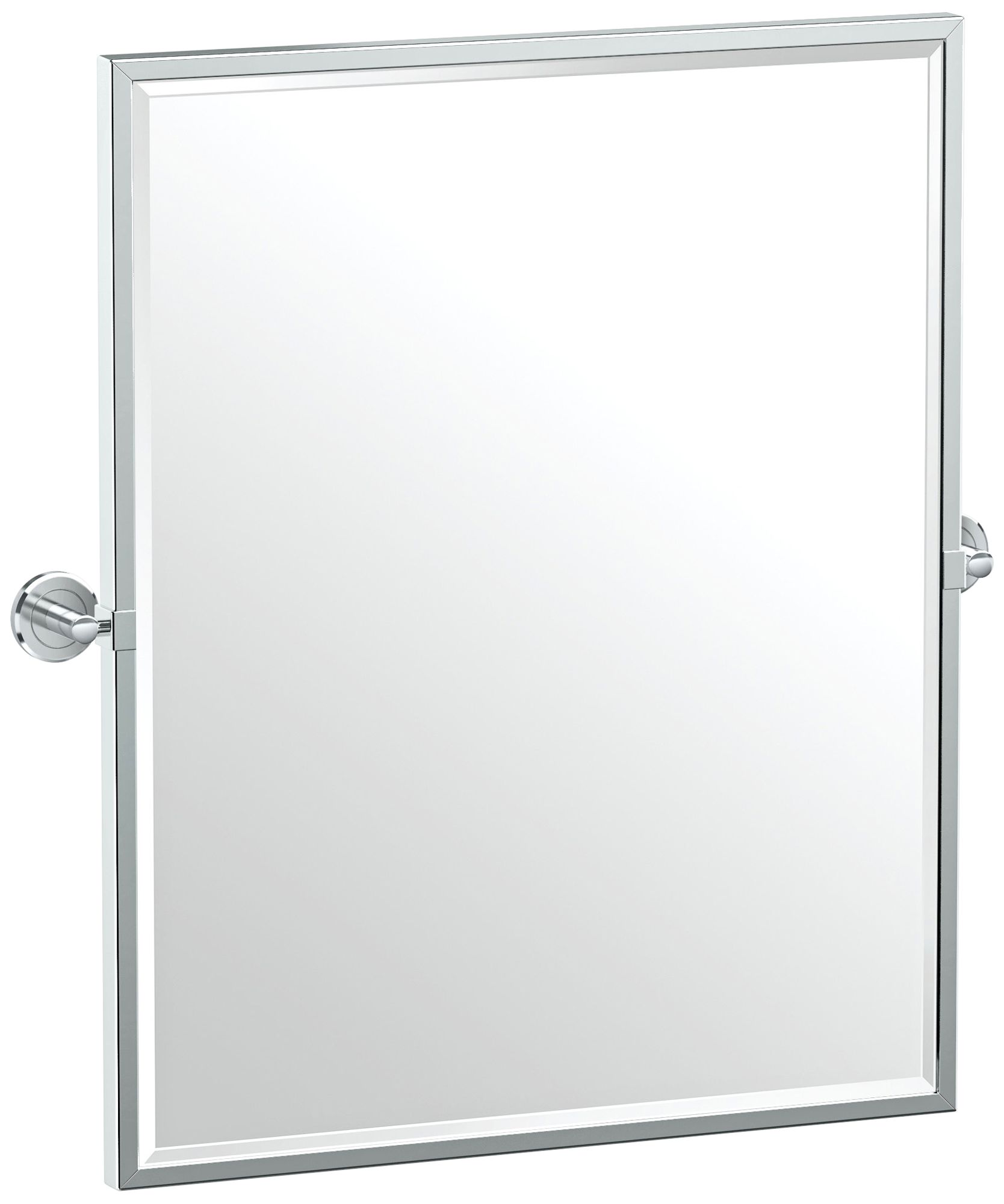 Gatco Latitude II Chrome 23 3/4" x 25" Framed Wall Mirror