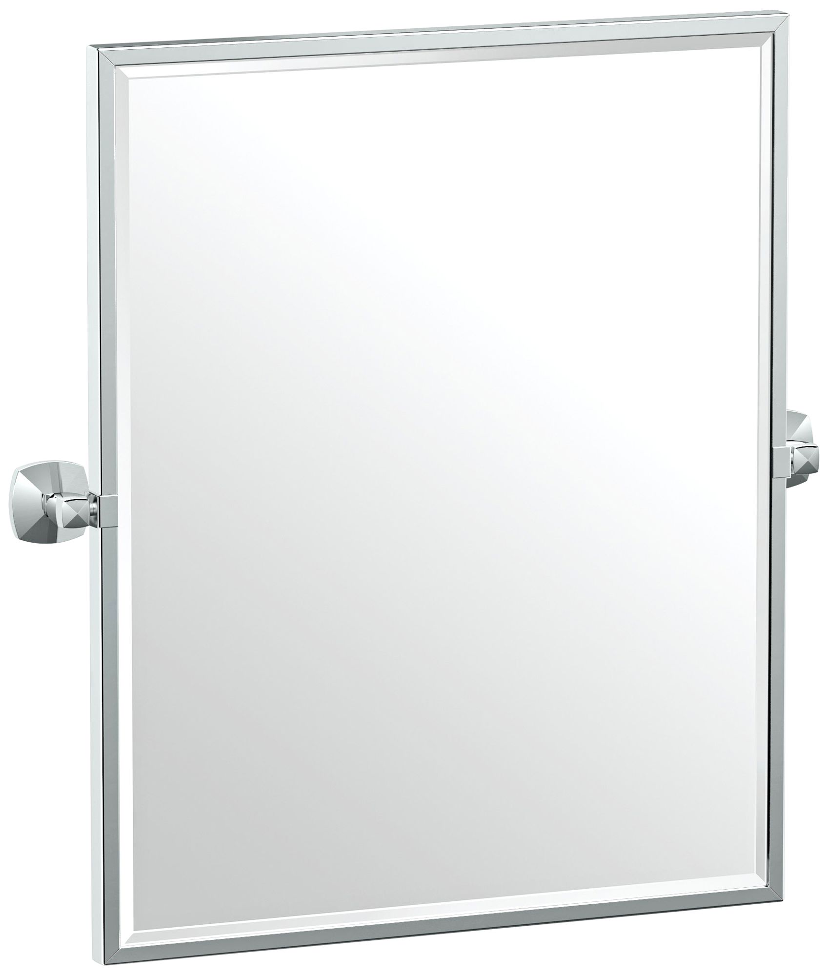 Gatco Jewel Chrome 24 1/2" x 25" Framed Wall Mirror