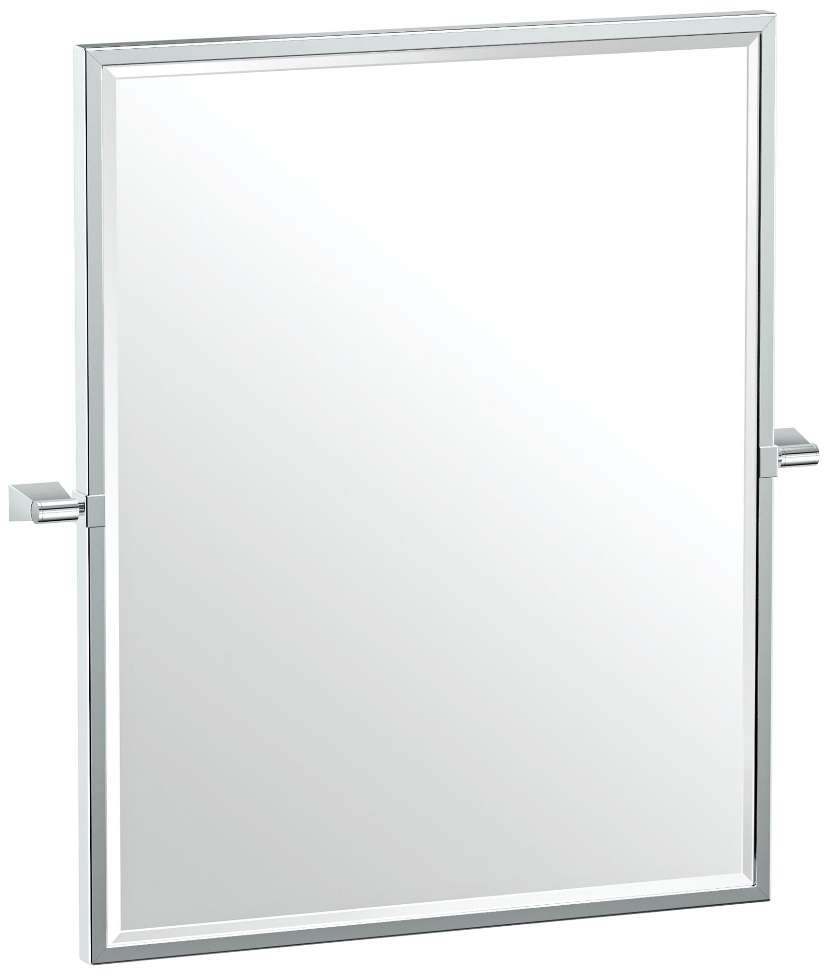 Gatco Bleu Chrome 23 1/2" x 25" Framed Wall Mirror