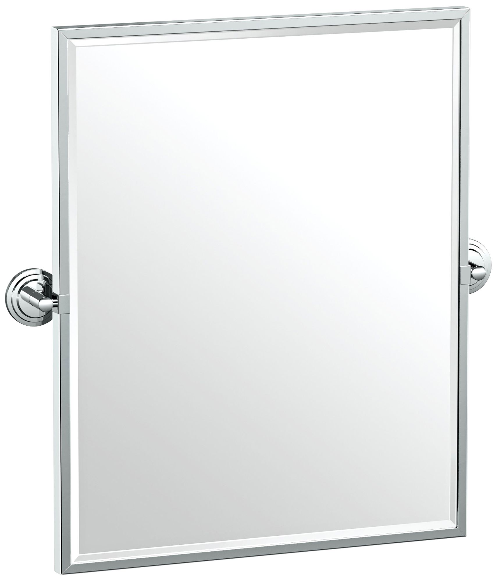 Gatco Marina Chrome 24 1/4" x 25" Framed Wall Mirror