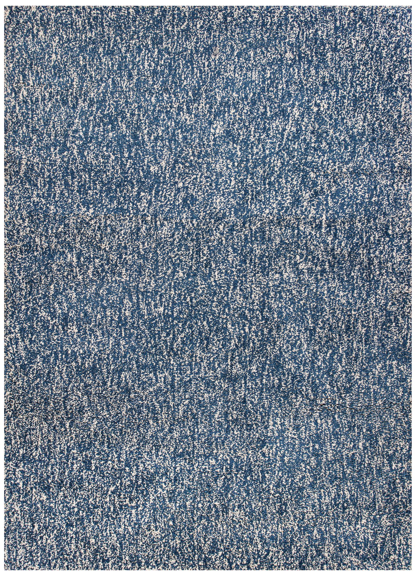 Bliss 1589 Indigo and Ivory Heather Shag Area Rug 