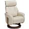 Augusta Taupe Faux Leather 4-Way Recliner Chair