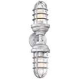 Marlowe 22 1/2&quot; High Galvanized Two-Light Outdoor Wall Light