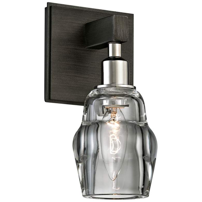 Image 2 Citizen 9" High Graphite and Polished Nickel Wall Sconce