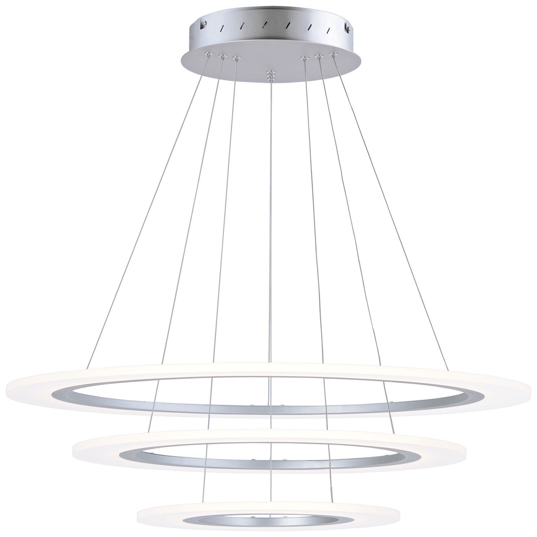 ET2 Saturn II 31 1/2" Wide Matte Silver LED Pendant Light