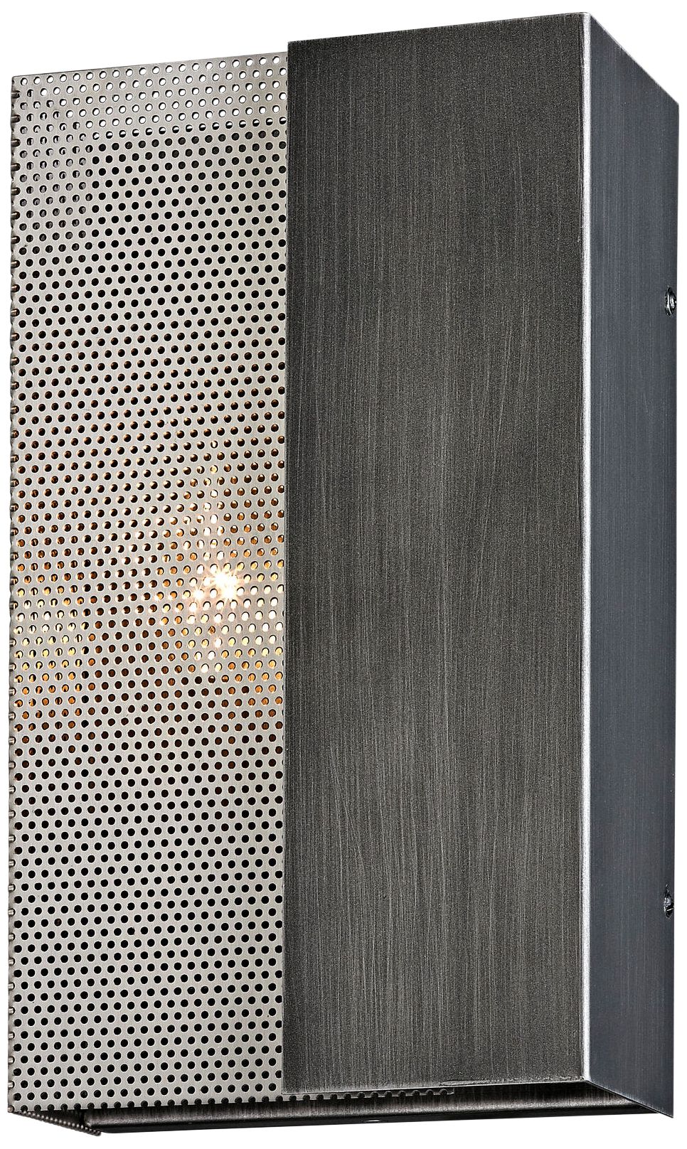 Impression 12" High Graphite and Satin Nickel Wall Sconce