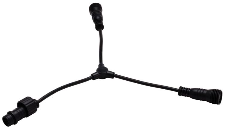 WAC InvisiLED Pro 7.5" Wide Black 3-Way "Y" Connector