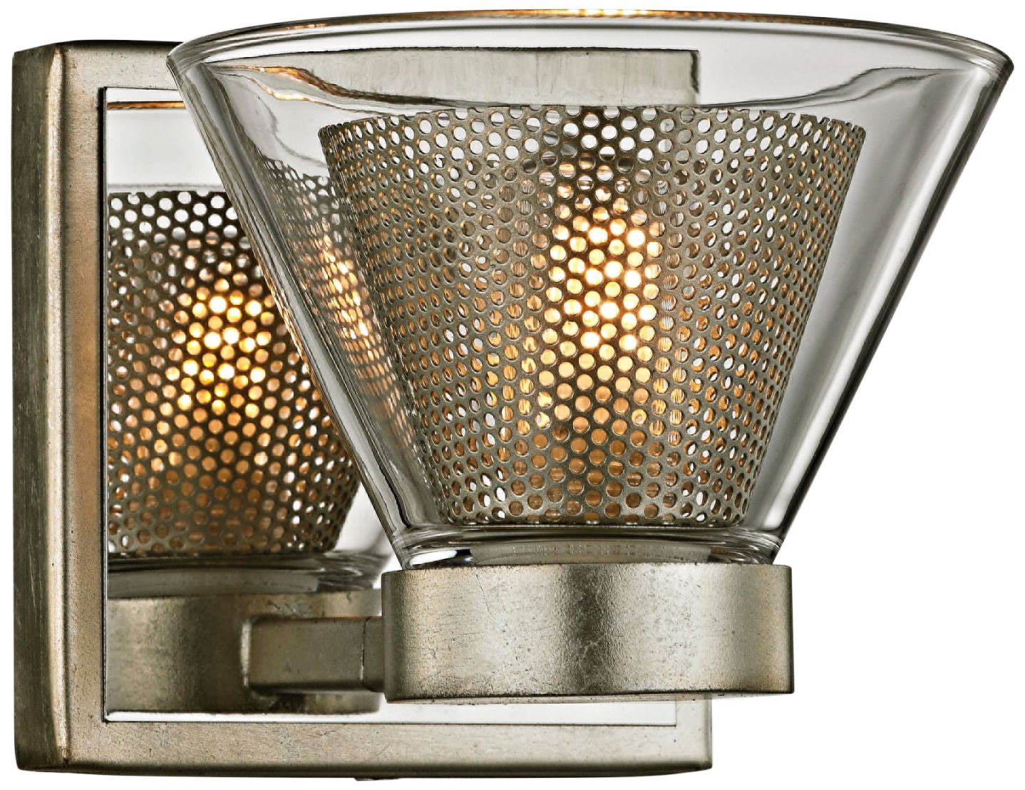 Wink 4 1/2" High Silver Leaf and Polished Chrome LED Wall Sconce