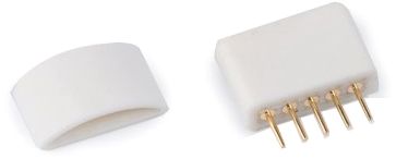 WAC 0.5" Wide White End Cap for 24V InvisiLED