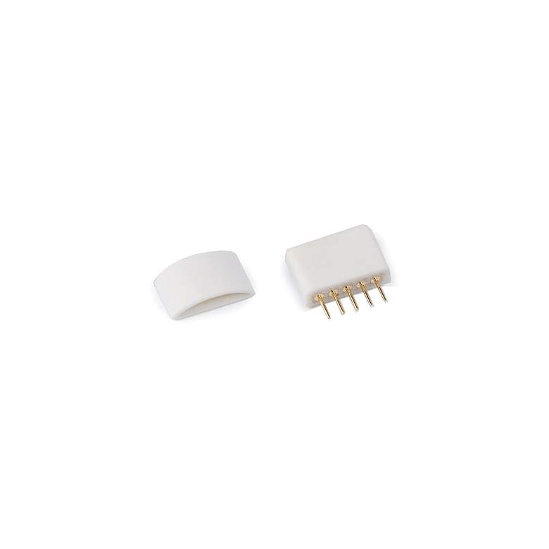 WAC 0.5&quot; Wide White End Cap for 24V InvisiLED