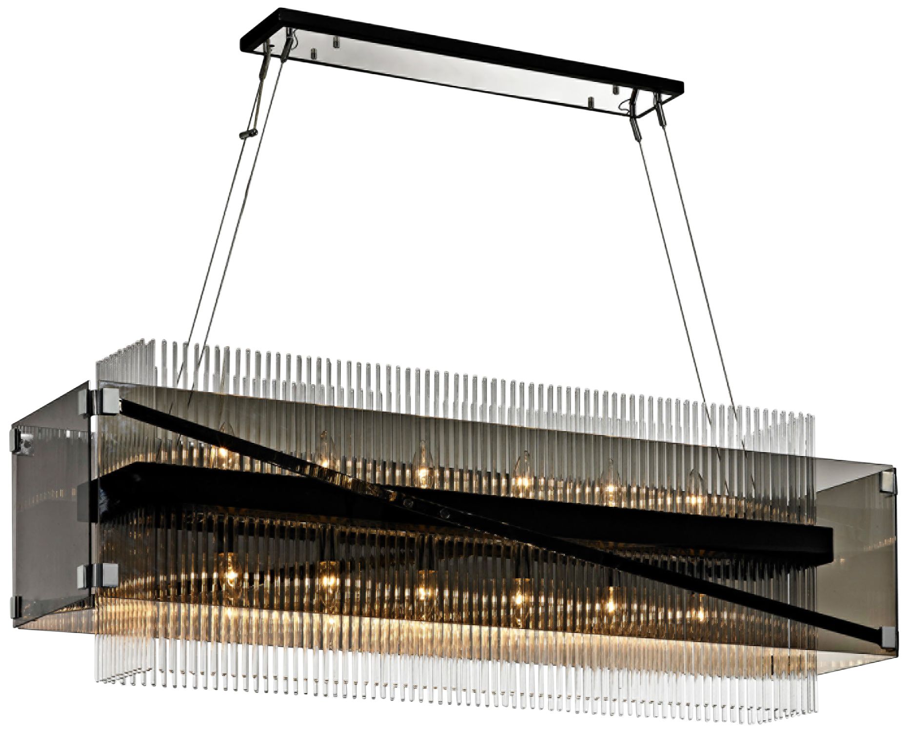 Apollo 49 3/4" Wide Bronze Kitchen Island Light Chandelier