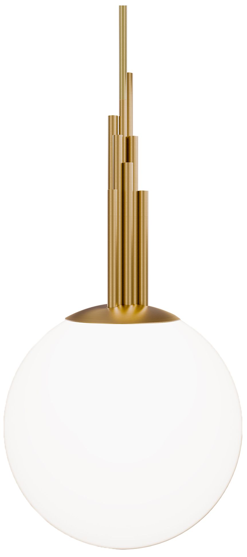Modern Forms Sybil 14in Led Mini Pendant 2700k In Aged Brass