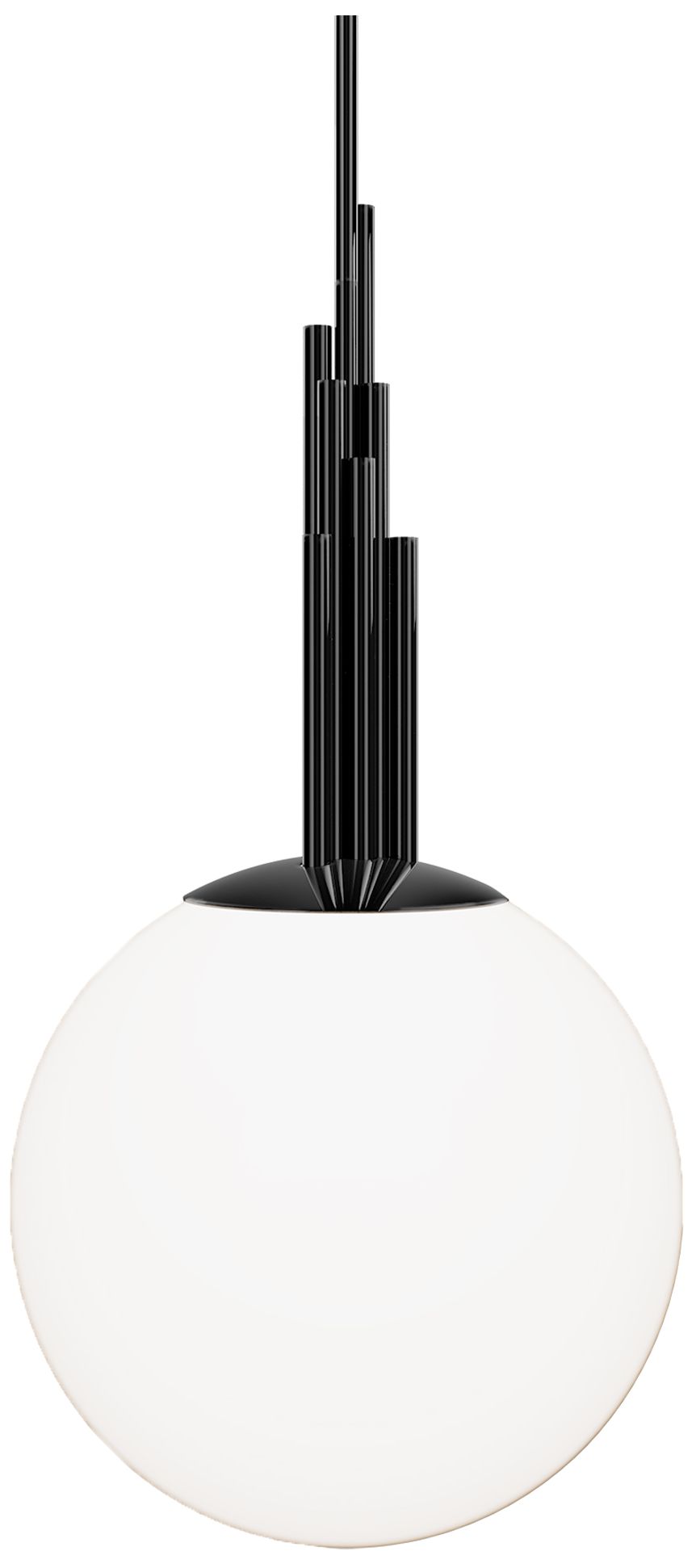 Modern Forms Sybil 14in Led Mini Pendant 2700k In Polished Black Nickel