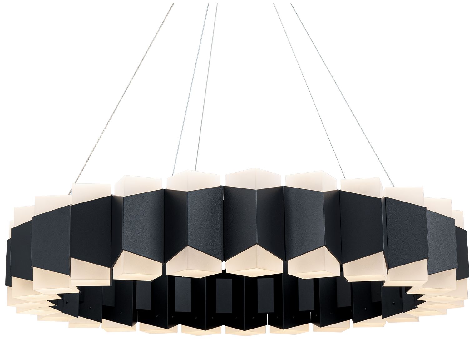 Modern Forms Dolman 27in Led Pendant 3000k In Black