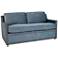 Regina Andrew Design Posh 63 3/4" Wide Blue Velvet Fabric Sofa