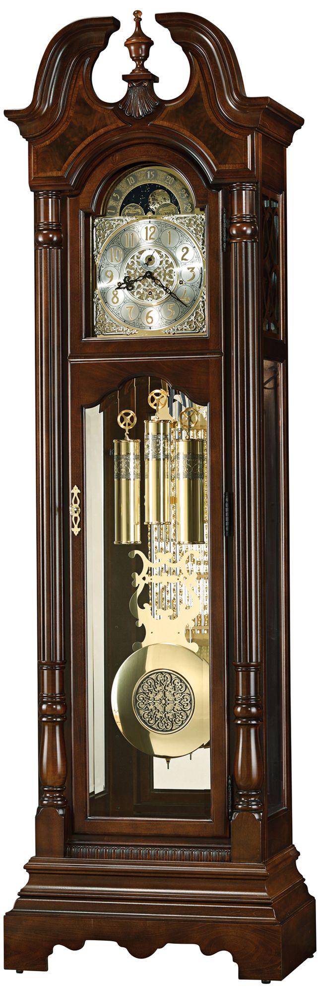 Howard Miller Bretheran Cherry Bordeaux 87 3/4"H Floor Clock