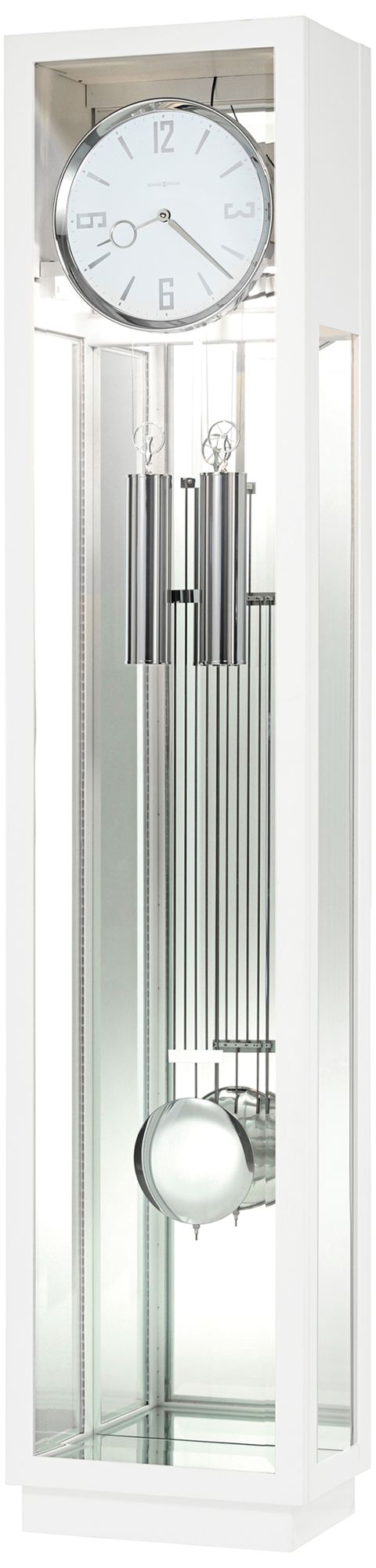 Howard Miller Whitelock 76" High Gloss White Floor Clock