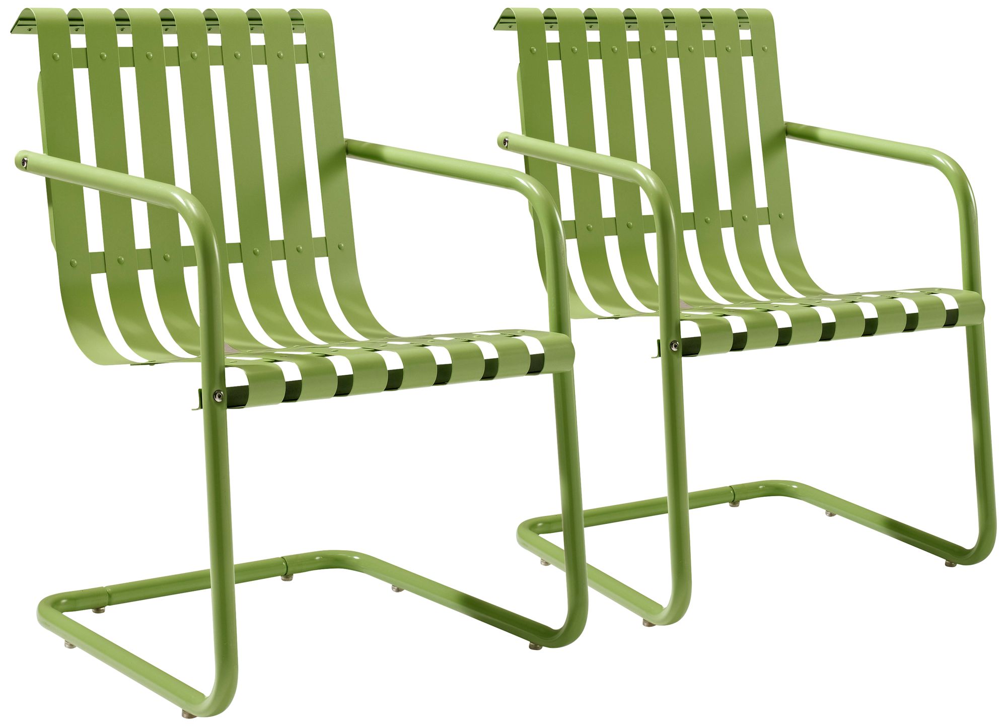 Gracie Green Steel Indoor-Outdoor Armchair Set of 2