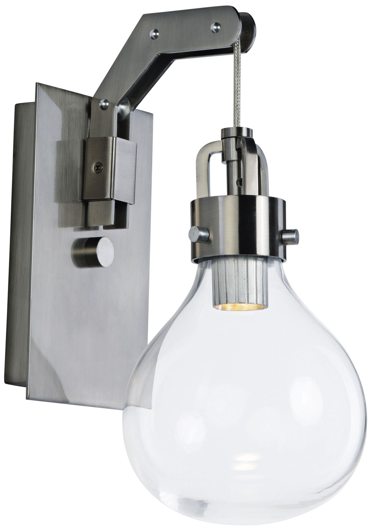 Maxim Kinetic 12 3/4" High Dark Satin Nickel LED Wall Sconce