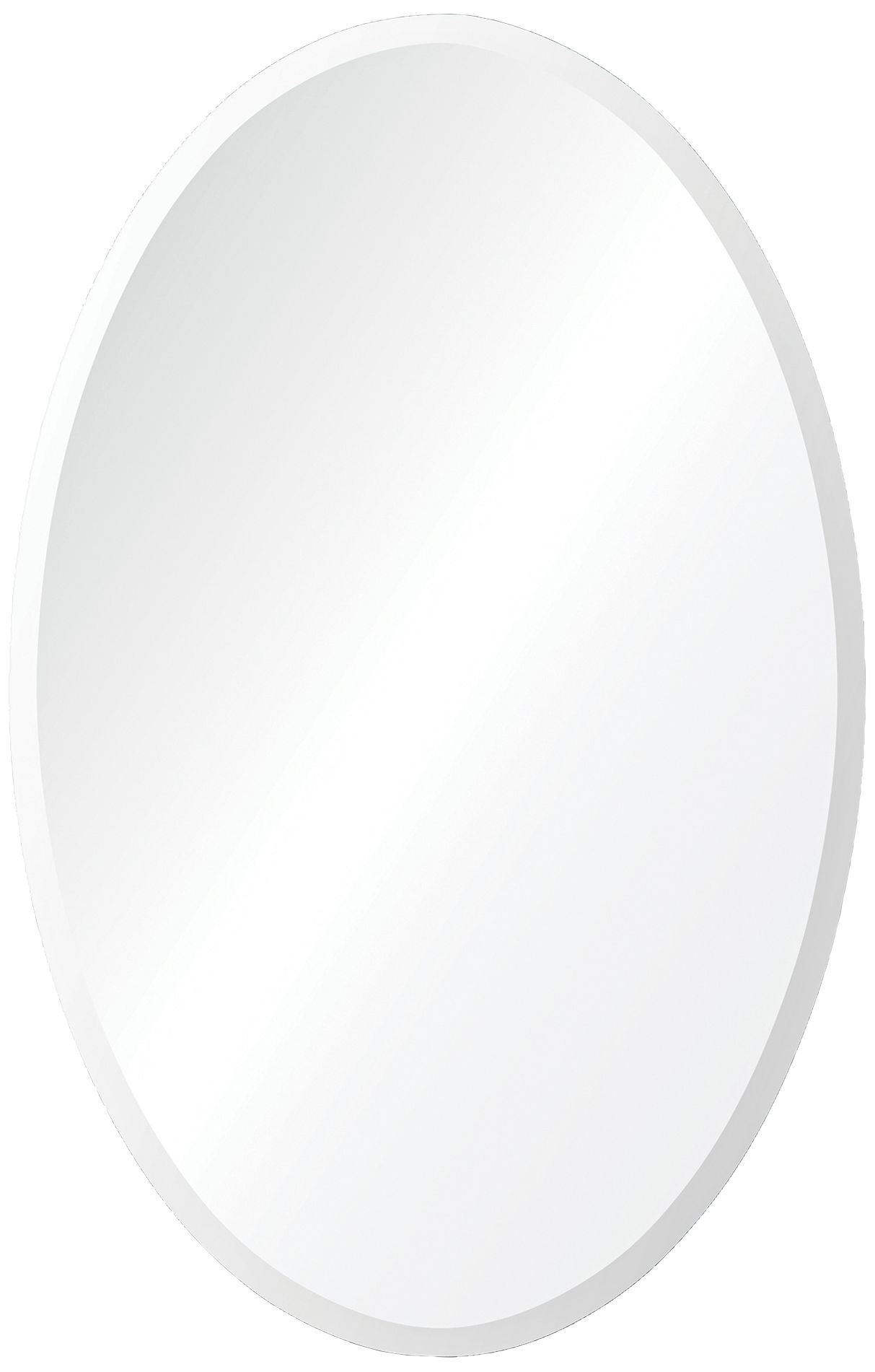 Frances 18" x 28" Oval Beveled Wall Mirror