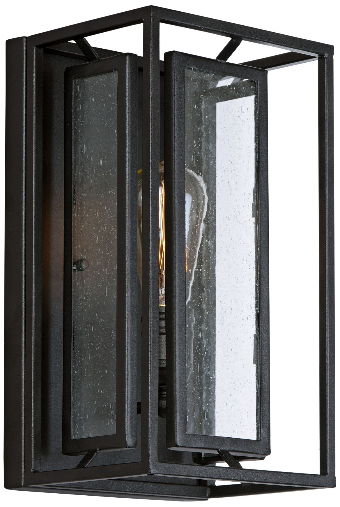 Maxim Era 13 3/4" High Black Wall Sconce