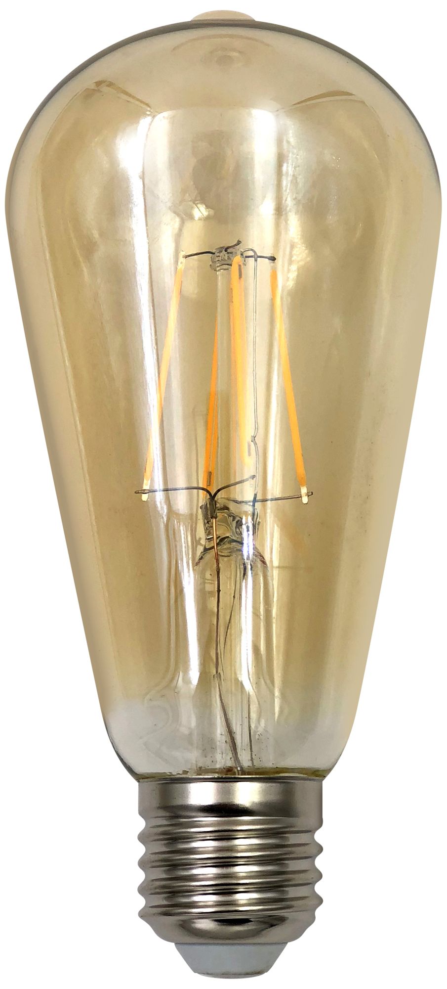 40W Equivalent Amber 4W LED Dimmable Standard Edison Style