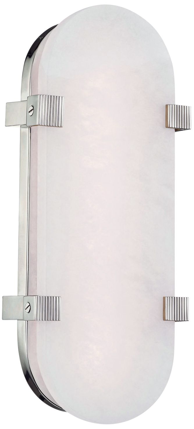 Hudson Valley Skylar 13 3/4" High Nickel LED Wall Sconce