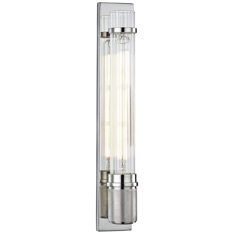 Hudson Valley Shaw 16 1/2&quot;H Polished Nickel LED Wall Sconce