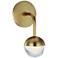 Hudson Valley Boca 9 1/2" High Aged Brass LED Wall Sconce