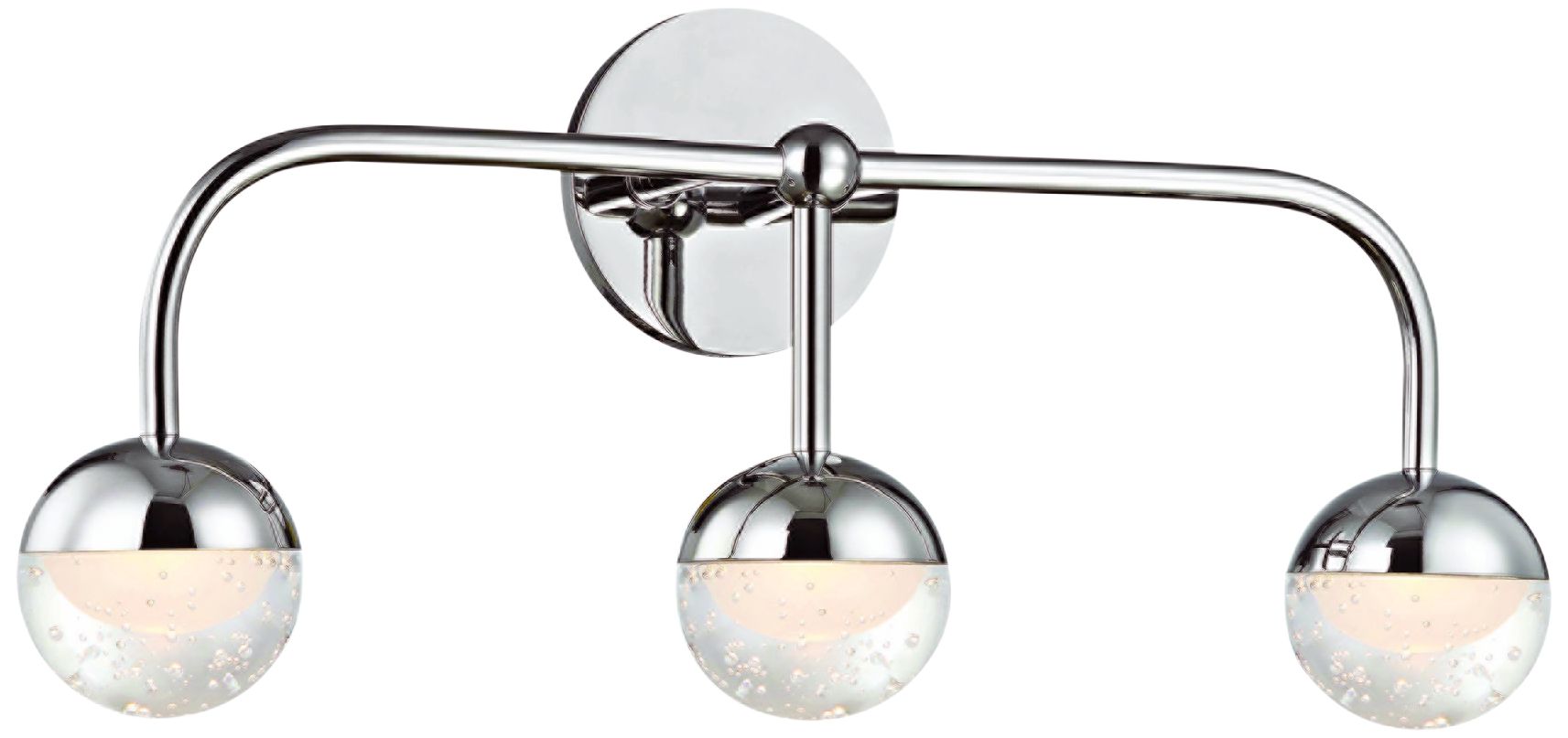 Hudson Valley Boca 20 3/4"W Polished Chrome 3LED Bath Light 24F72 Lamps Plus
