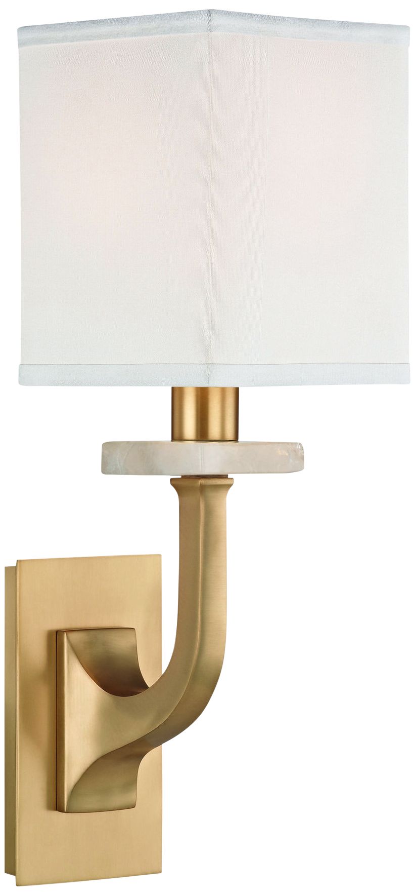 Hudson Valley Rockwell 12 3/4" High Aged Brass Wall Sconce