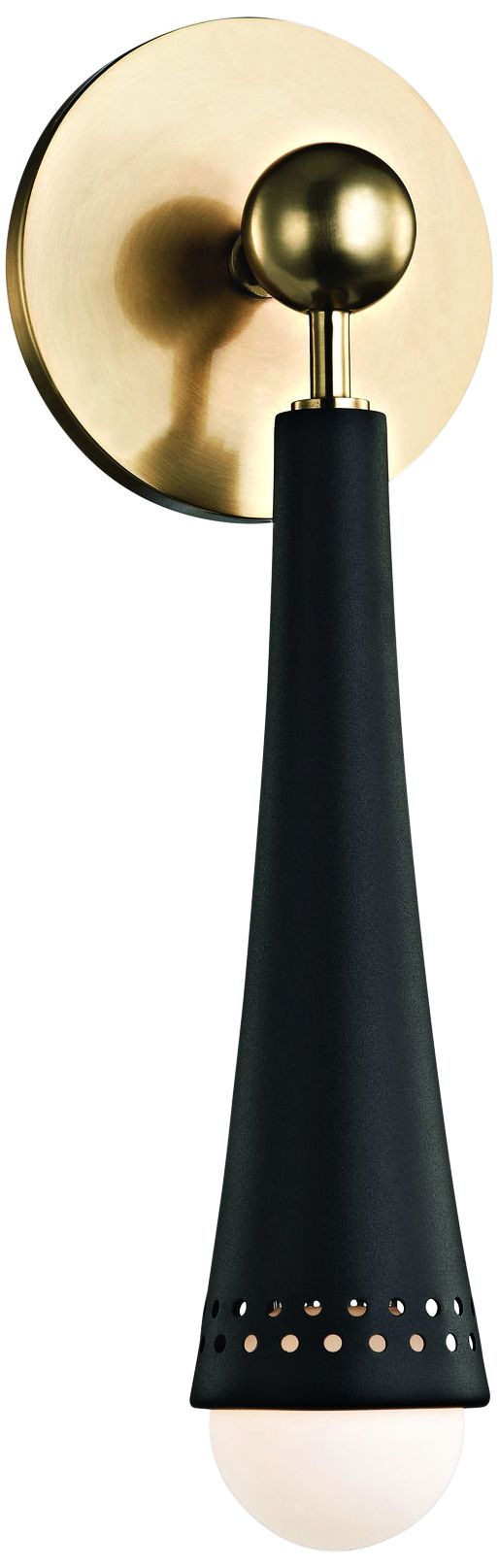 Hudson Valley Tupelo 14" High Aged Brass LED Wall Sconce