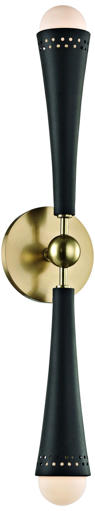 Hudson Valley Tupelo 23" High Aged Brass 2-LED Wall Sconce