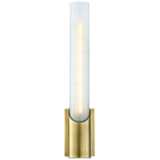 Hudson Valley Pylon 13 3/4&quot; High Aged Brass LED Wall Sconce