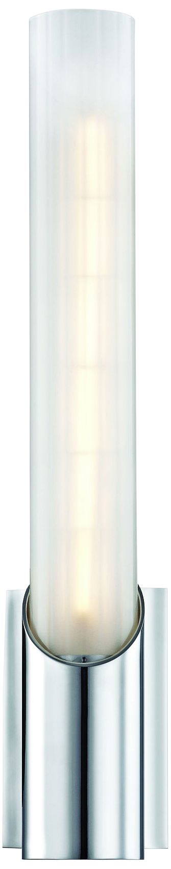 Hudson Valley Pylon 13 3/4" High Polished Chrome LED Wall Sconce