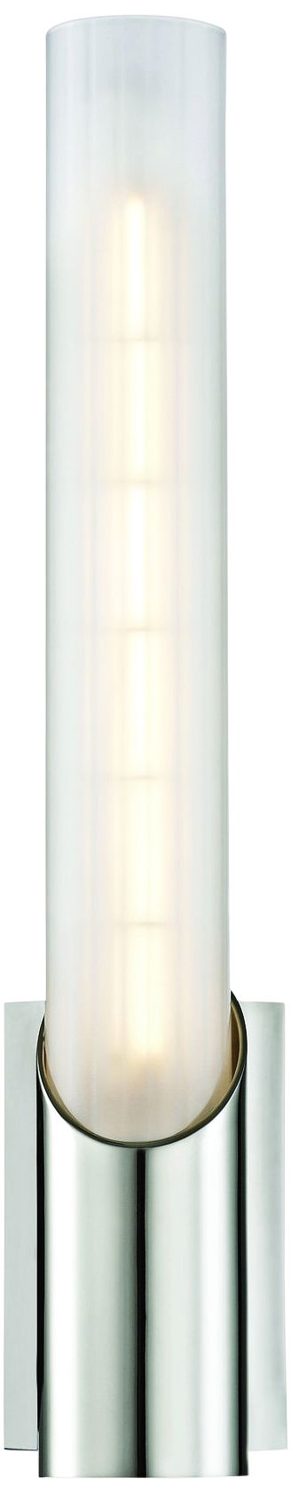 Hudson Valley Pylon 13 3/4" High Polished Nickel LED Wall Sconce