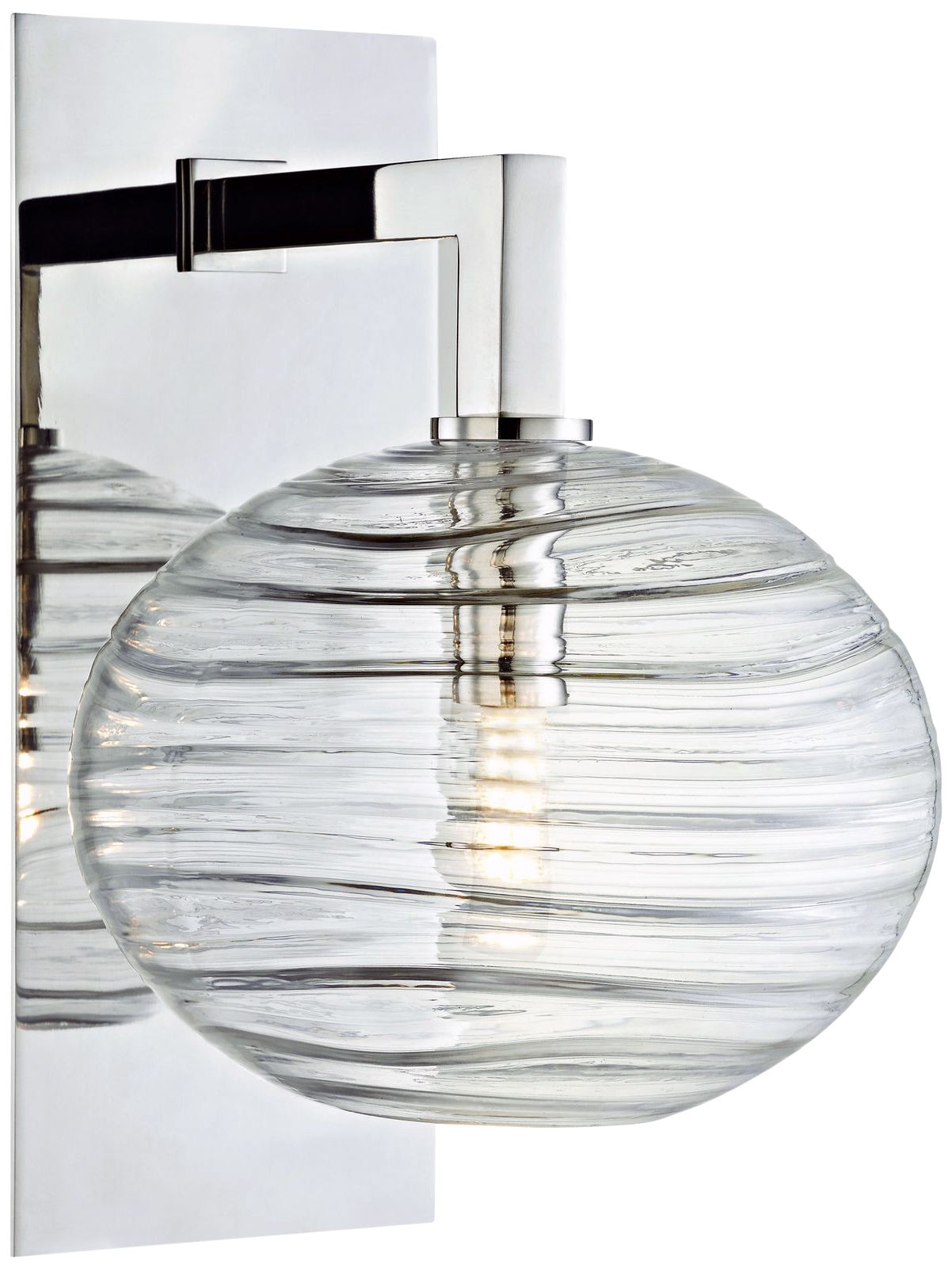 Hudson Valley Breton 12 3/4" High Nickel LED Wall Sconce