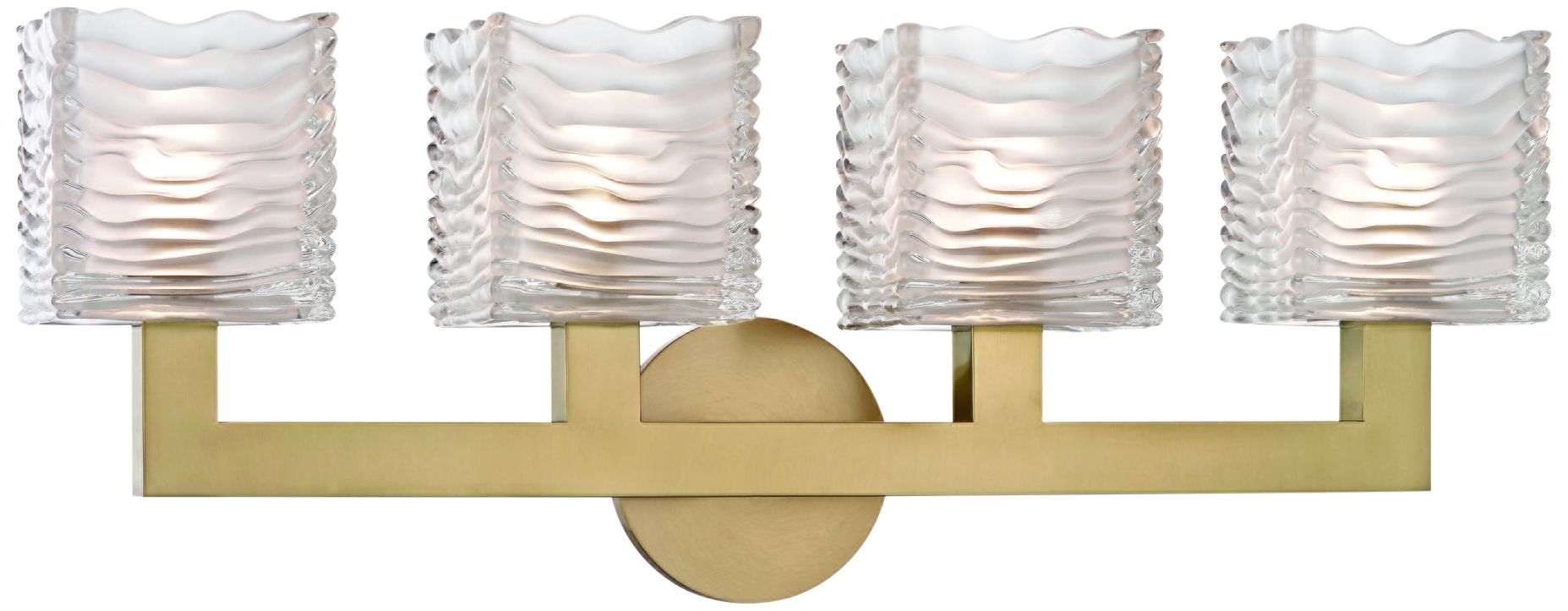 Hudson Valley Sagamore 24" Wide Aged Brass 4-LED Bath Light